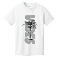Vibes Of Course Summer Palm Tree Vintage Kids T-Shirt