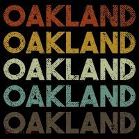 Vintage Oakland California 80s Retro Style T-Shirt