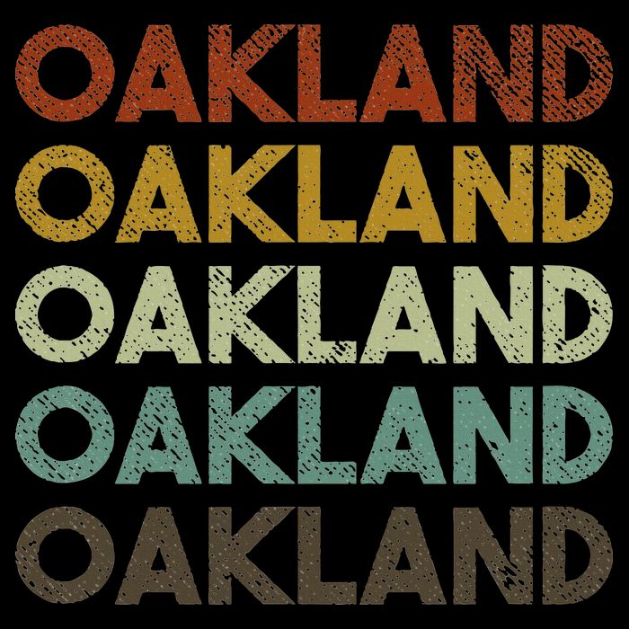 Vintage Oakland California 80s Retro Style T-Shirt