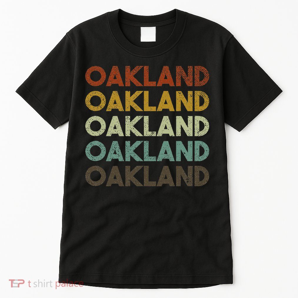 Vintage Oakland California 80s Retro Style Tall T-Shirt