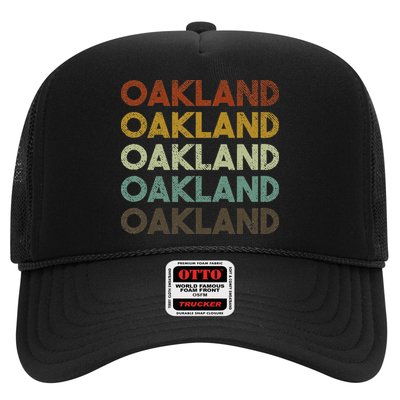 Vintage Oakland California 80s Retro Style Trucker Hat