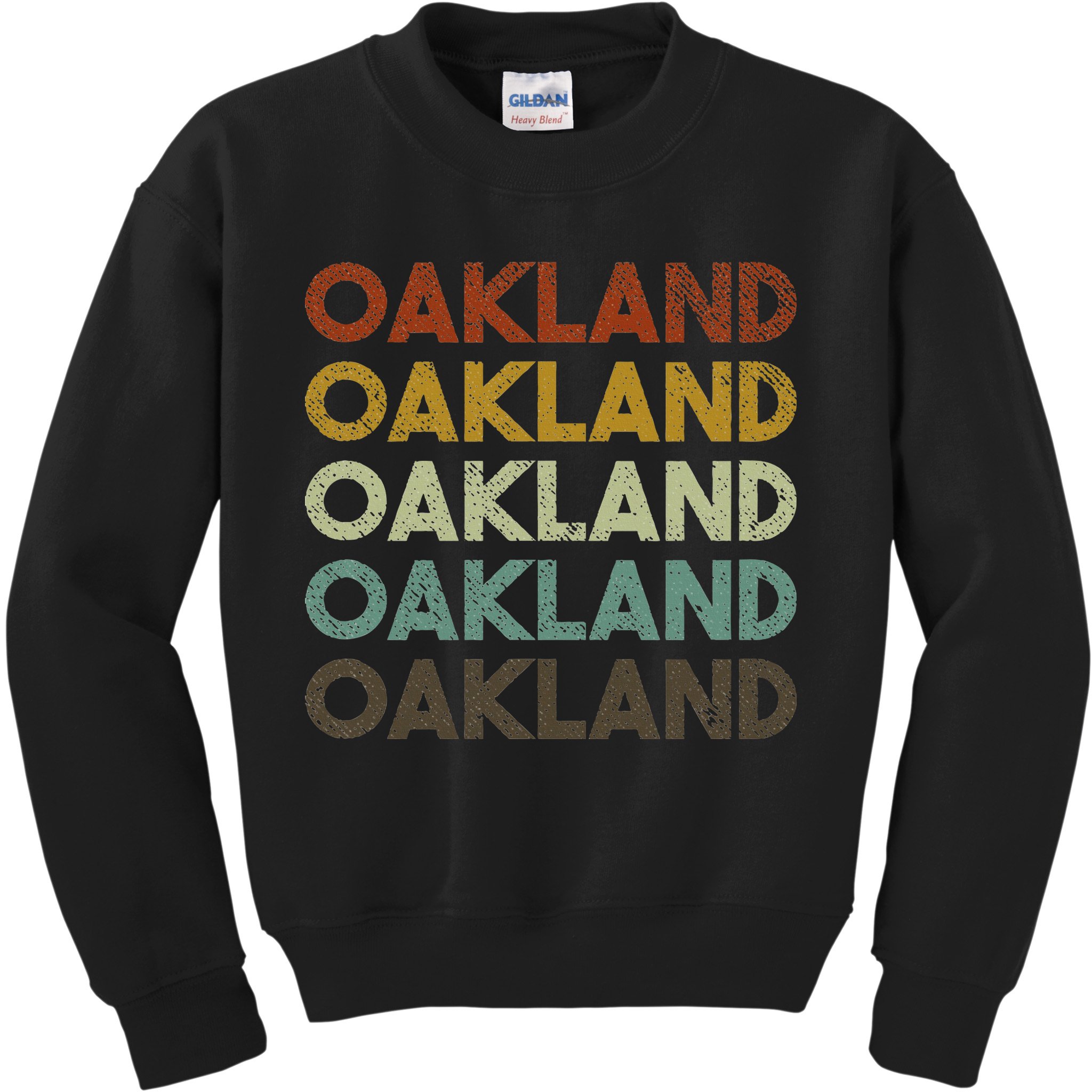 Vintage Oakland California 80s Retro Style Kids Sweatshirt