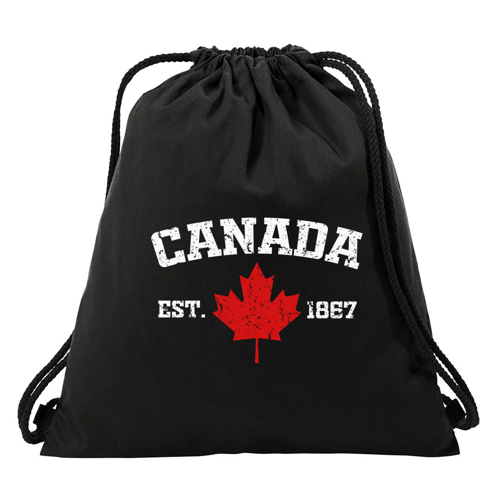 Vintage Ottawa Canada Est 1867 Souvenir Gift Cool Gift Drawstring Bag