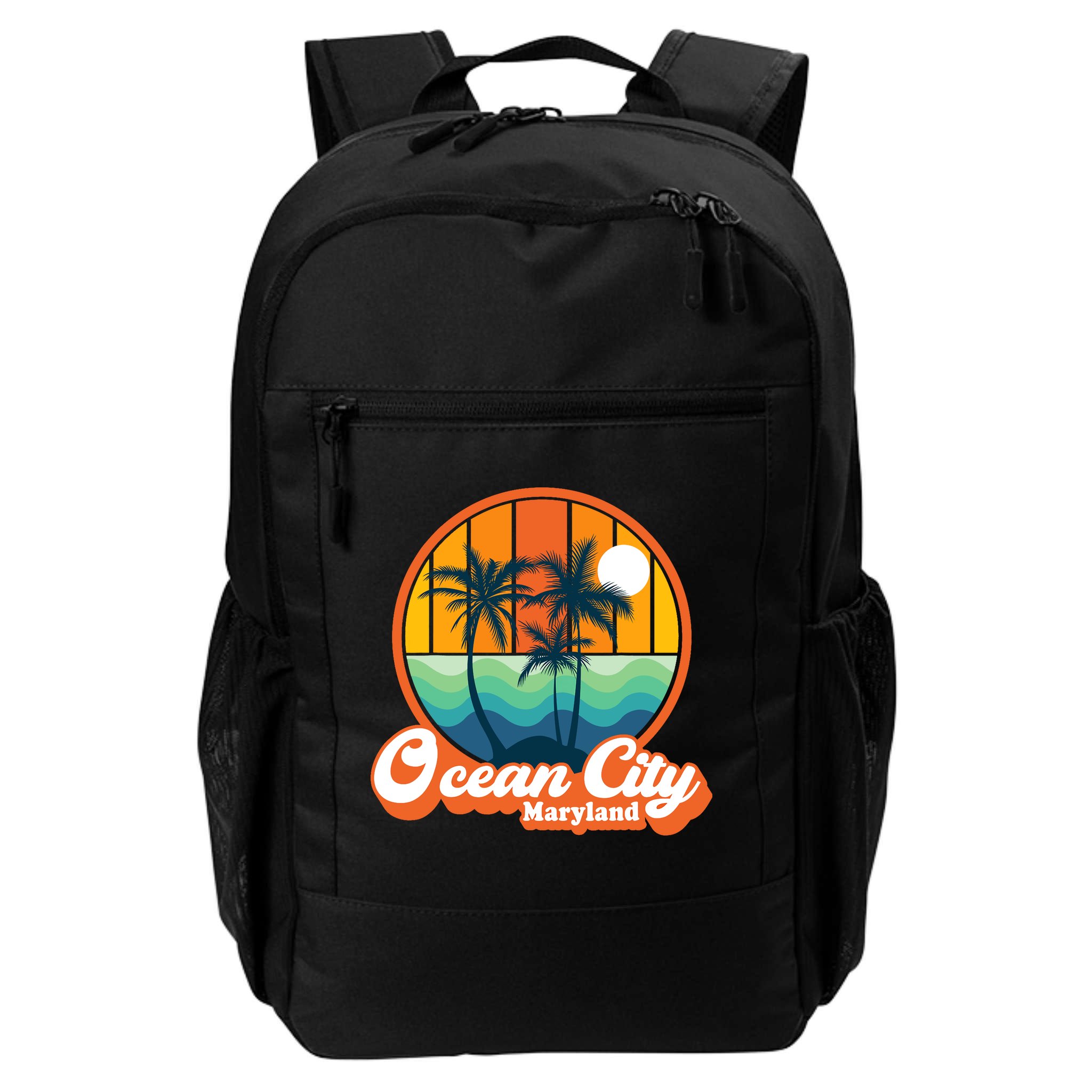 Vintage Ocean City Maryland Summer Vacation Beach Souvenirs Backpack