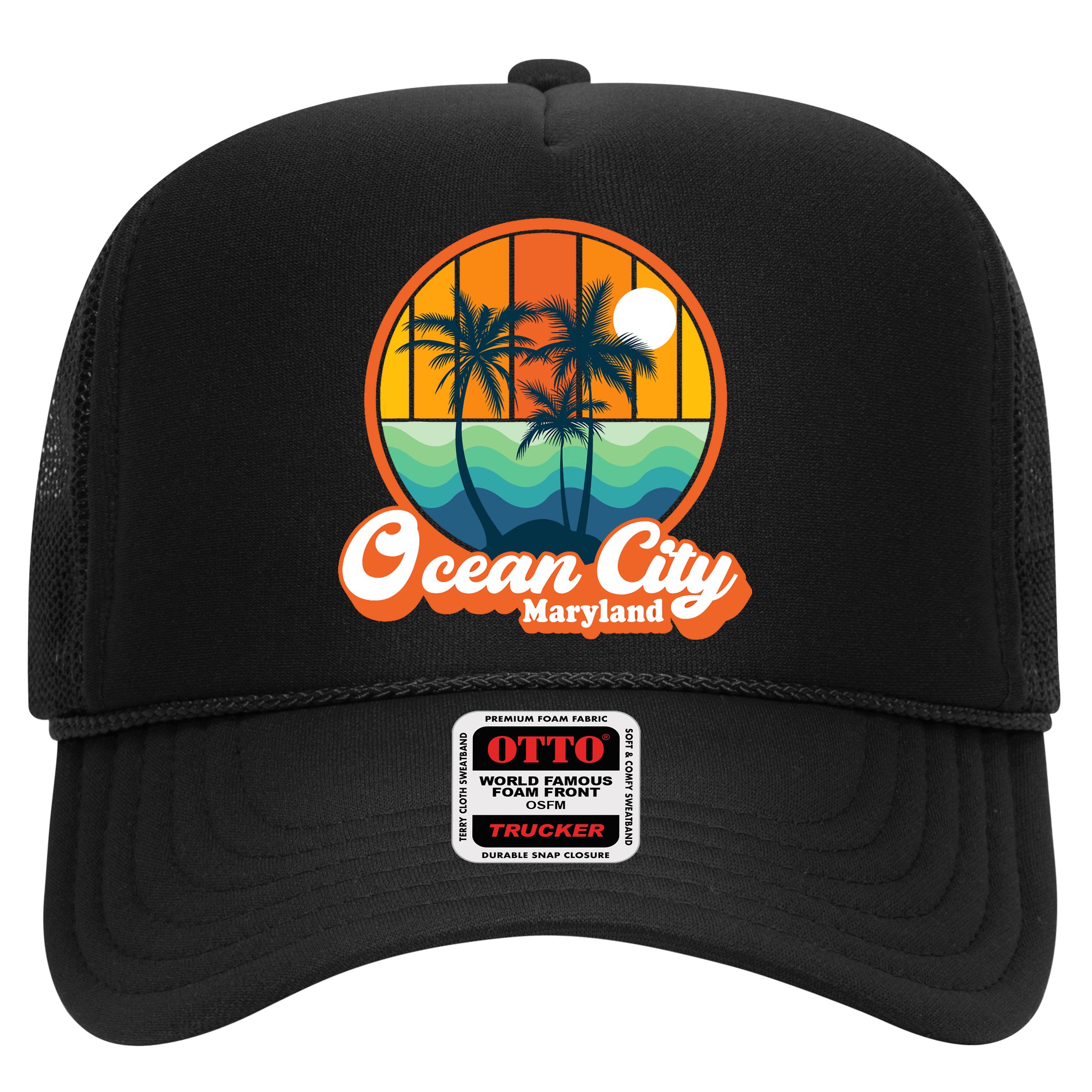 Vintage Ocean City Maryland Summer Vacation Beach Souvenirs Hat
