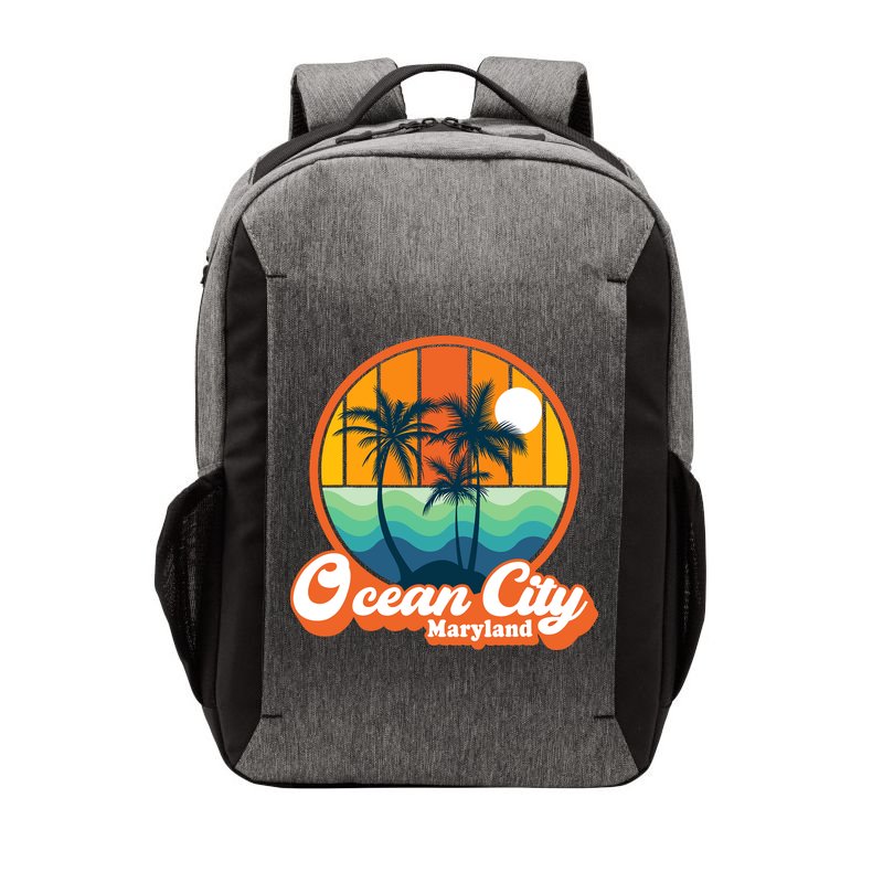 Vintage Ocean City Maryland Summer Vacation Beach Souvenirs Vector Backpack