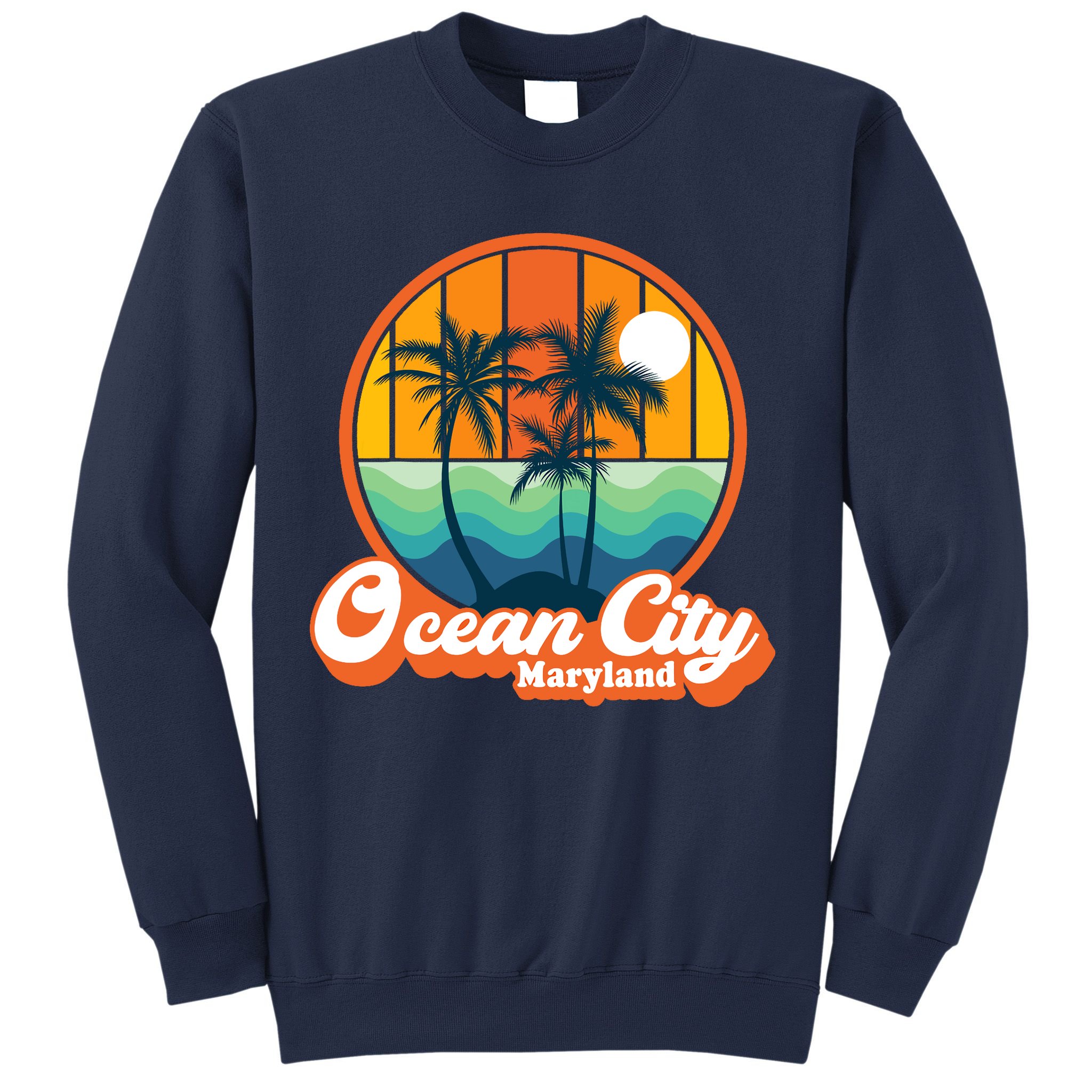 Vintage Ocean City Maryland Summer Vacation Beach Souvenirs Sweatshirt
