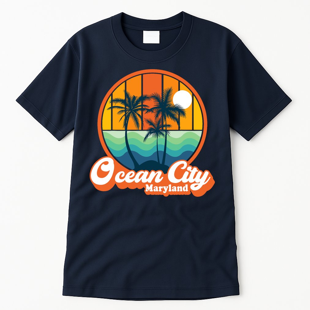 Vintage Ocean City Maryland Summer Vacation Beach Souvenirs Tall T-Shirt
