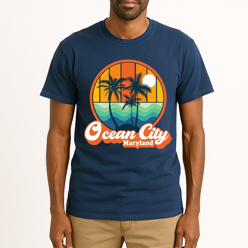Vintage Ocean City Maryland Summer Vacation Beach Souvenirs Tall T-Shirt