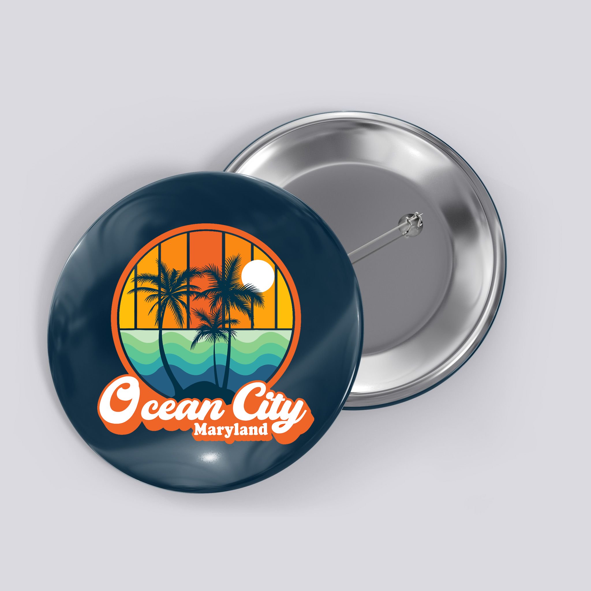 Vintage Ocean City Maryland Summer Vacation Beach Souvenirs Button