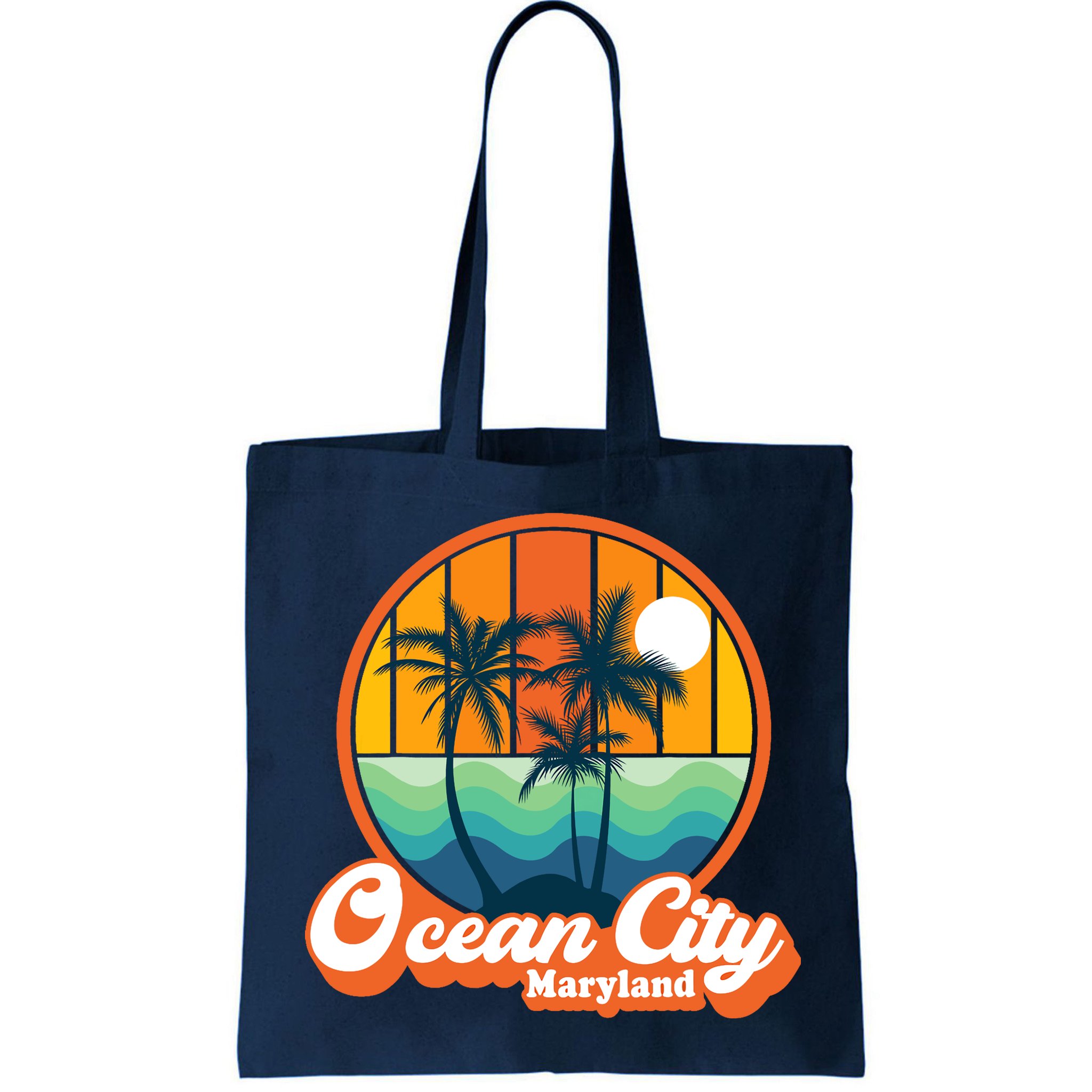Vintage Ocean City Maryland Summer Vacation Beach Souvenirs Bag