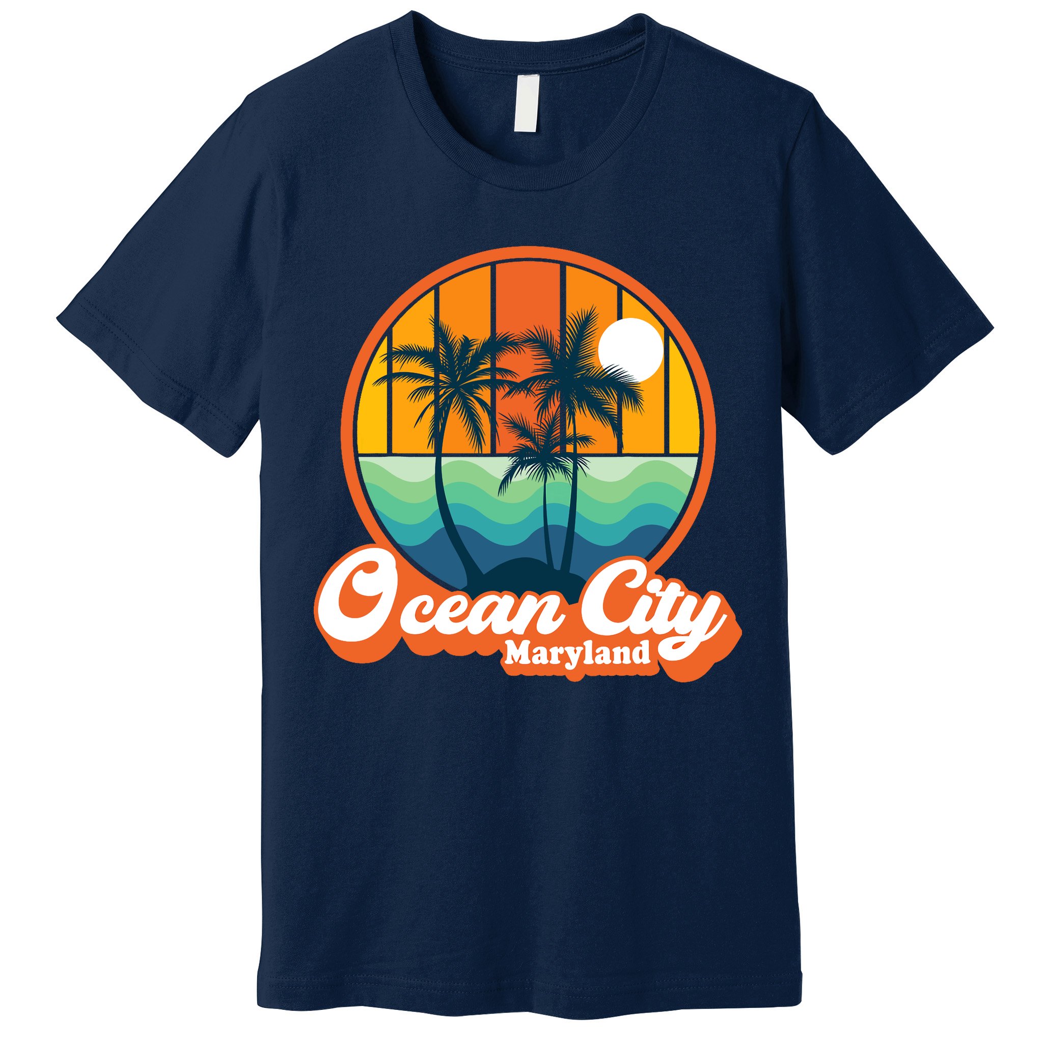 Vintage Ocean City Maryland Summer Vacation Beach Souvenirs Premium T-Shirt