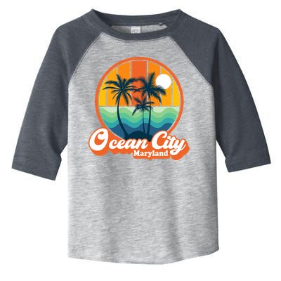 Vintage Ocean City Maryland Summer Vacation Beach Souvenirs Toddler Fine Jersey T-Shirt