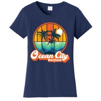 Vintage Ocean City Maryland Summer Vacation Beach Souvenirs Women's T-Shirt