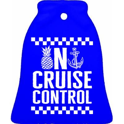 Vacation On Cruise Lover Control Summer Cruise Trip Beach Lo Cool Gift Ceramic Bell Ornament