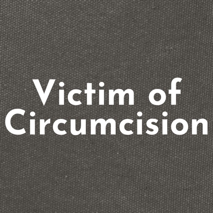 Victim Of Circumcision Funny Cotton Canvas Backpack