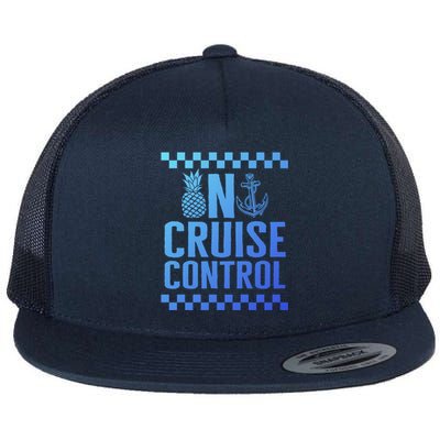 Vacation On Cruise Lover Control Summer Cruise Trip Beach Lo Cool Gift Flat Bill Trucker Hat