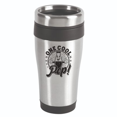 Vintage One Cool Pop Dad Grandpa Retro Cartoon Soda Pop 16oz Travel Tumbler