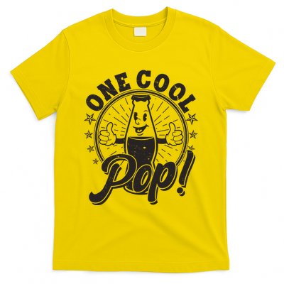 Vintage One Cool Pop Dad Grandpa Retro Cartoon Soda Pop T-Shirt