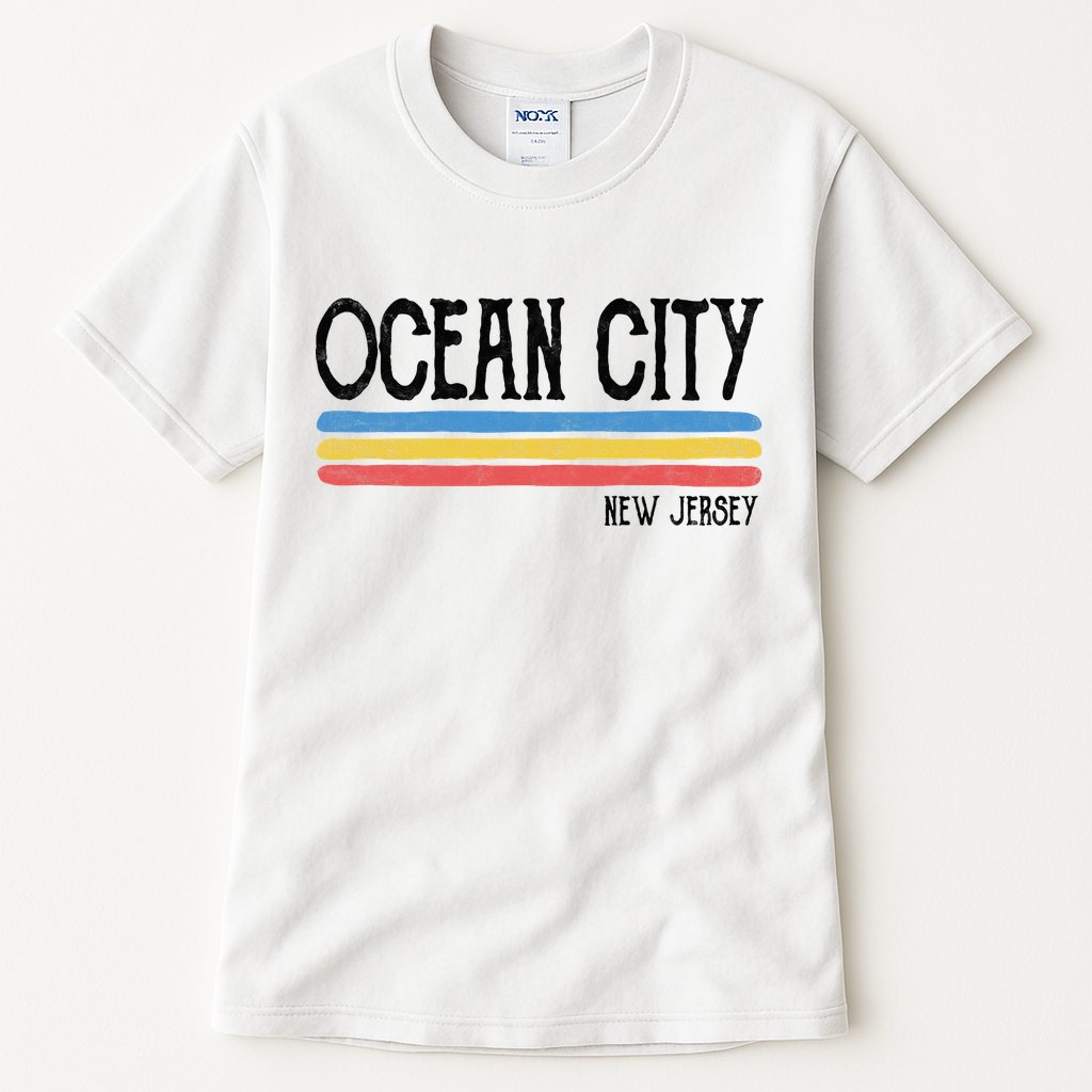 Vintage Ocean City New Jersey Nj Souvenir Gift Tall T-Shirt