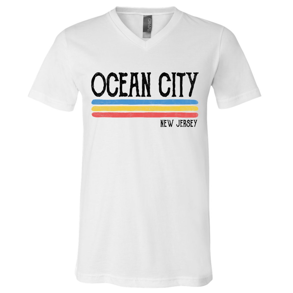 Vintage Ocean City New Jersey Nj Souvenir Gift V-Neck T-Shirt