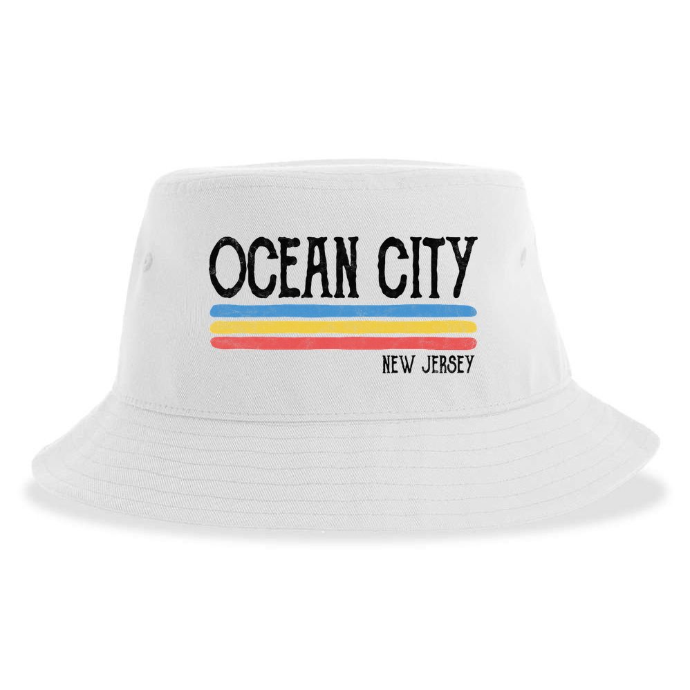 Vintage Ocean City New Jersey Nj Souvenir Gift Sustainable Bucket Hat