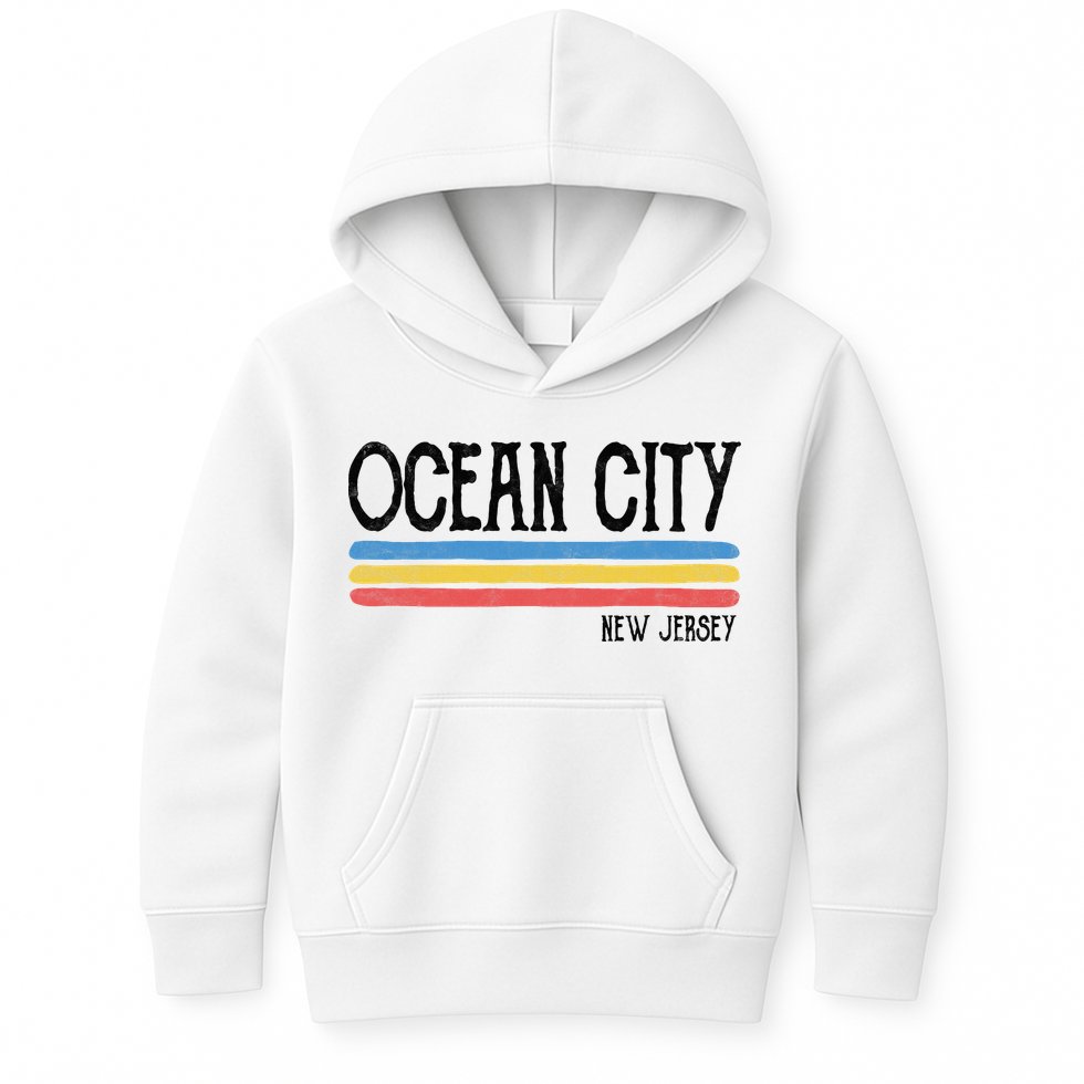 Vintage Ocean City New Jersey Nj Souvenir Gift Kids Hoodie