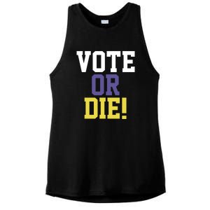 Vote Or Die Ladies PosiCharge Tri-Blend Wicking Tank