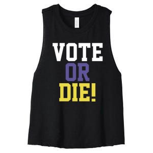 Vote Or Die Women's Racerback Cropped Tank