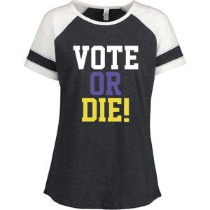 Vote Or Die Enza Ladies Jersey Colorblock Tee