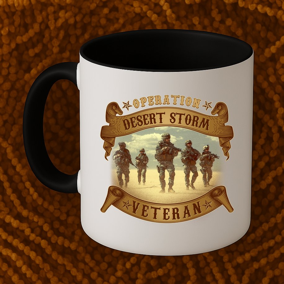 Vintage Operation Desert Storm Veteran Mug