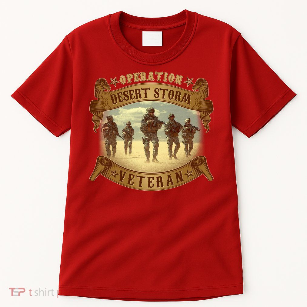 Vintage Operation Desert Storm Veteran Tall T-Shirt