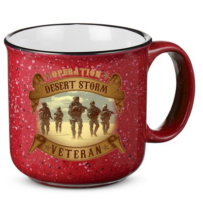 Vintage Operation Desert Storm Veteran 15oz Campfire Ceramic Mug
