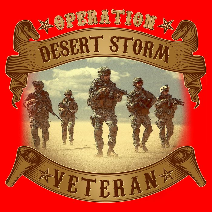 Vintage Operation Desert Storm Veteran Flatbill Hat