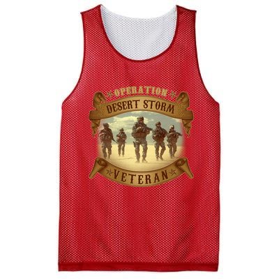 Vintage Operation Desert Storm Veteran Mesh Reversible Basketball Jersey Tank