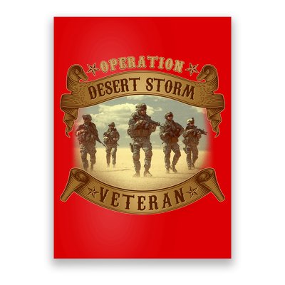 Vintage Operation Desert Storm Veteran Poster