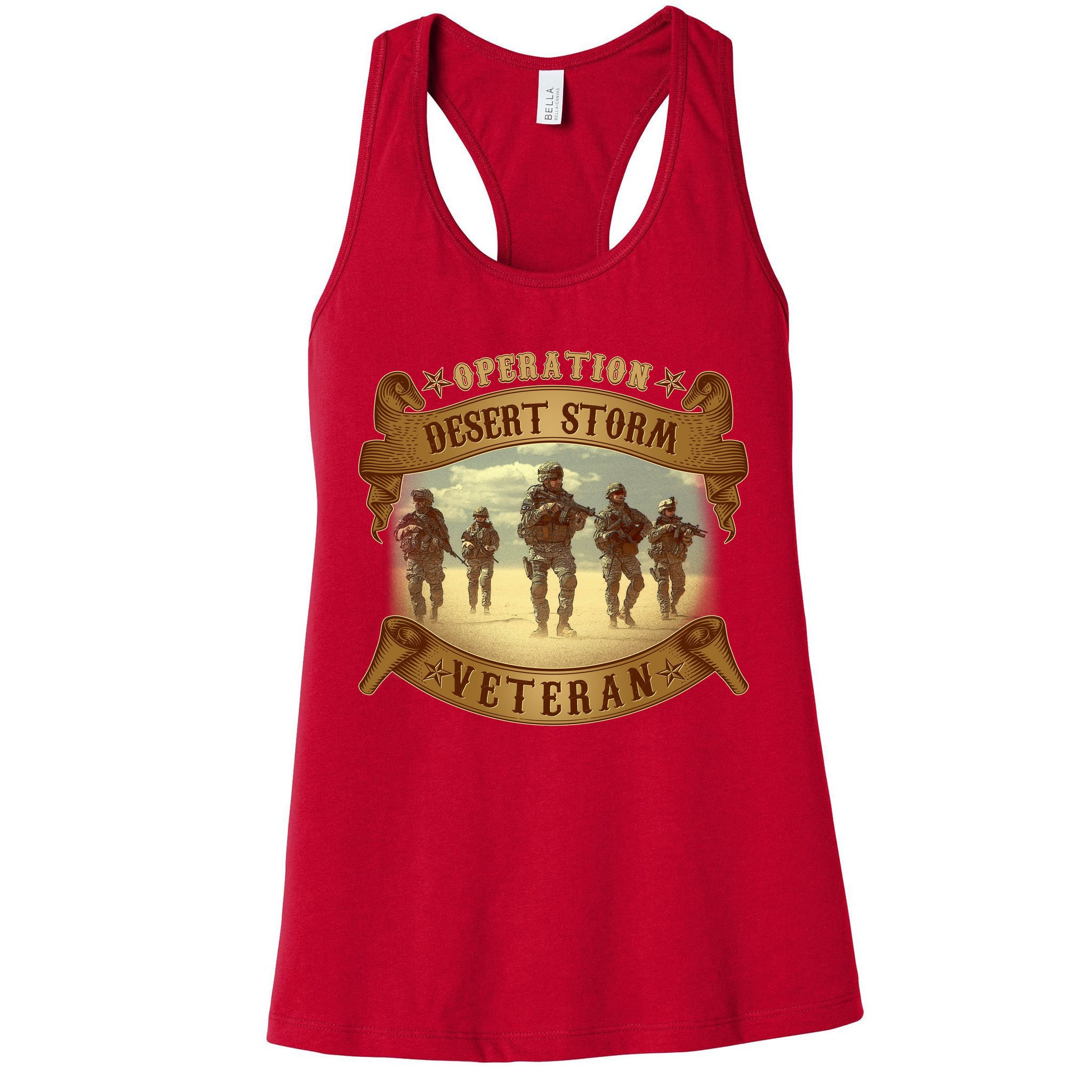 Vintage Operation Desert Storm Veteran Womens Tank Top