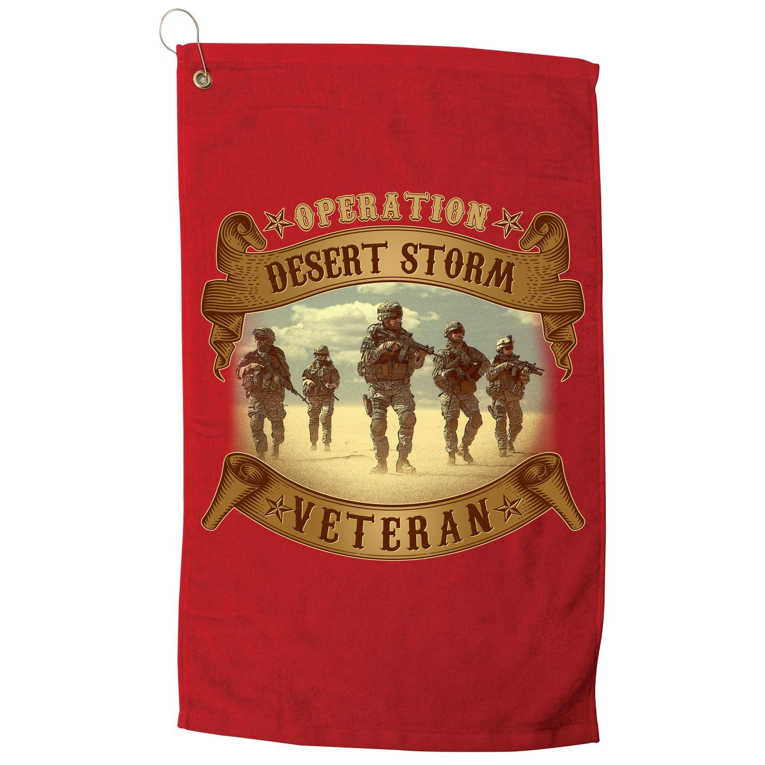 Vintage Operation Desert Storm Veteran Golf Towel