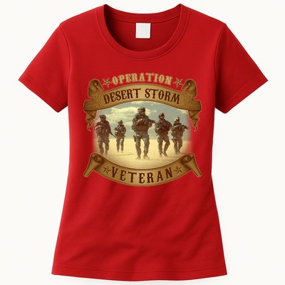 Vintage Operation Desert Storm Veteran Womens T-Shirt