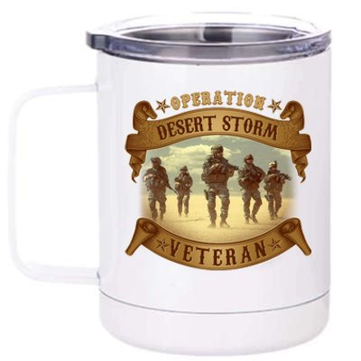 Vintage Operation Desert Storm Veteran 12 oz Stainless Steel Tumbler Cup