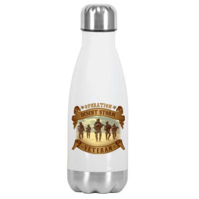 Vintage Operation Desert Storm Veteran Stainless Steel Insulated Water Bottle