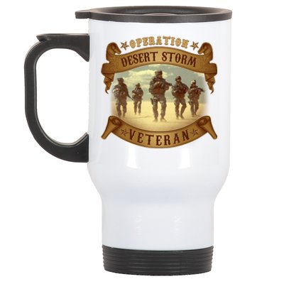 Vintage Operation Desert Storm Veteran Stainless Steel Travel Mug