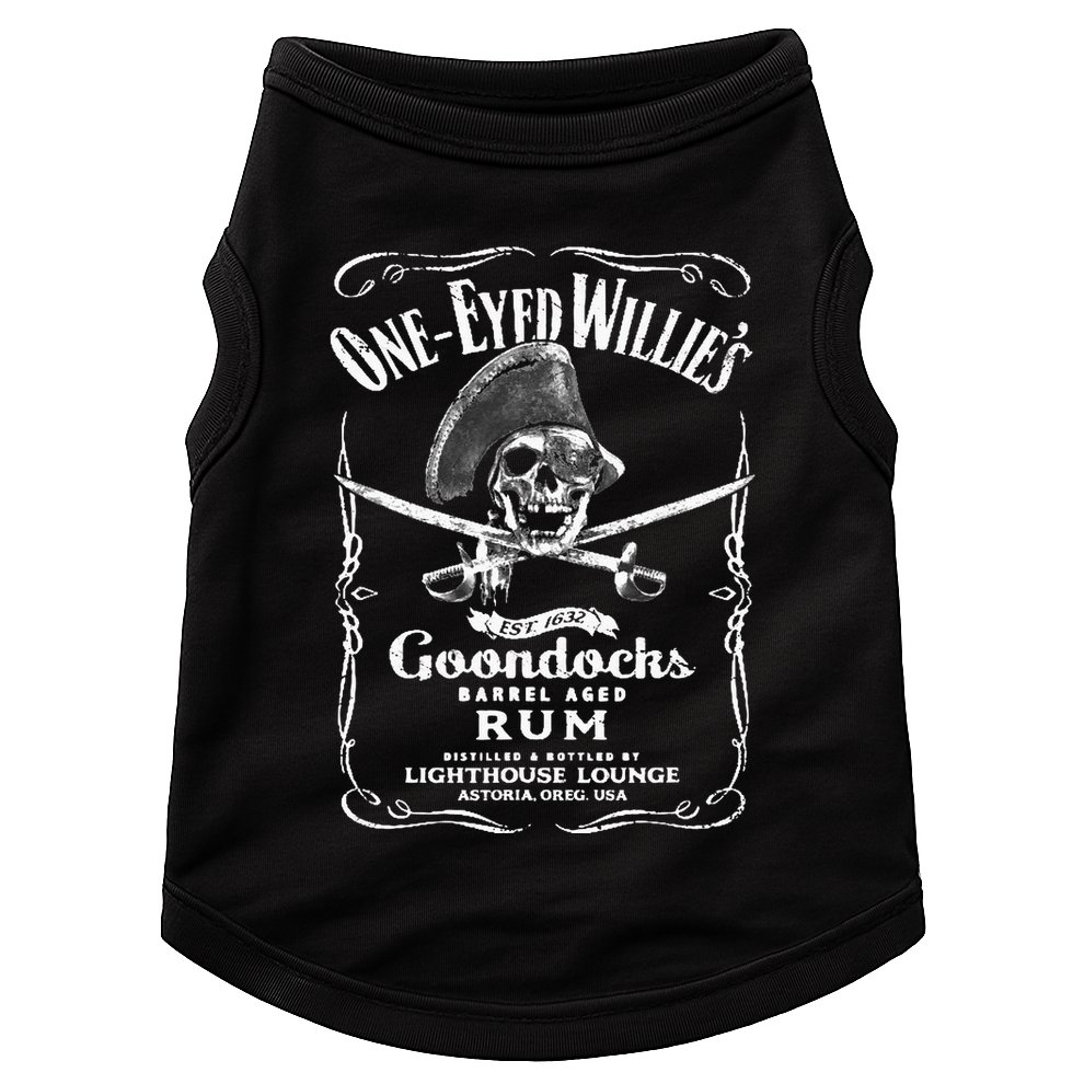 Vintage One Eyed Willys Pirate Rum With Back Print Doggie Tank