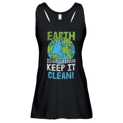 Vintage Our Earth Isn't Uranus Climate Change Earth Day Ladies Essential Flowy Tank
