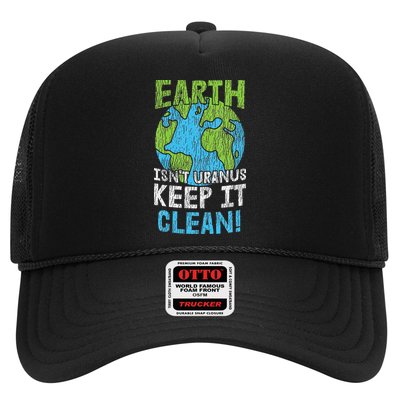 Vintage Our Earth Isn't Uranus Climate Change Earth Day Trucker Hat