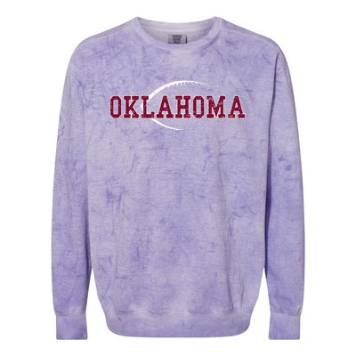 Vintage Oklahoma Football Icon Colorblast Crewneck Sweatshirt