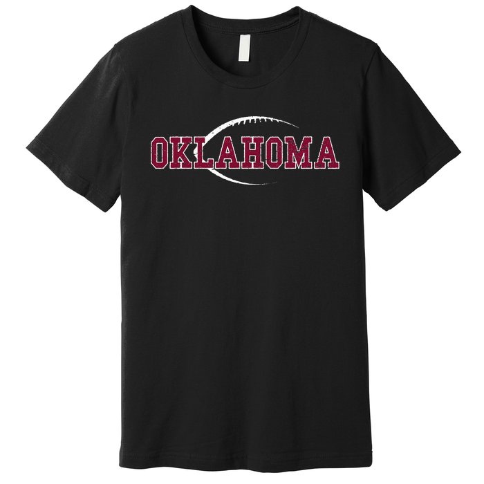 Vintage Oklahoma Football Icon Premium T-Shirt