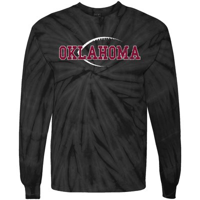 Vintage Oklahoma Football Icon Tie-Dye Long Sleeve Shirt