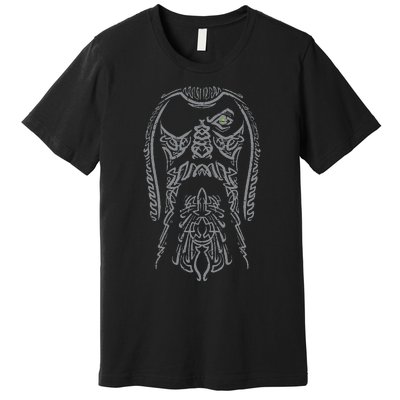 Viking Odin Face Norse Mythology God Premium T-Shirt