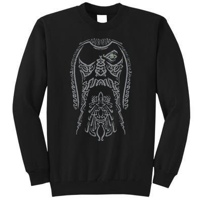 Viking Odin Face Norse Mythology God Tall Sweatshirt